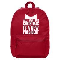 All I Want For Christmas Is A New President 16 in Basic Backpack