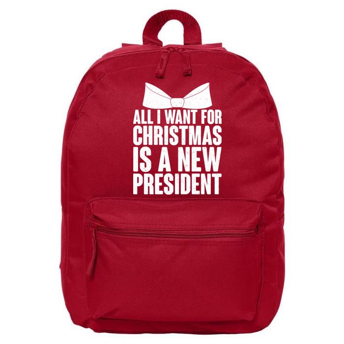 All I Want For Christmas Is A New President 16 in Basic Backpack