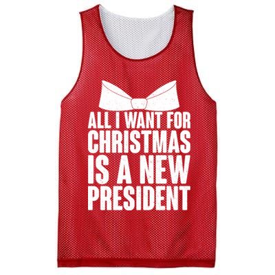 All I Want For Christmas Is A New President Mesh Reversible Basketball Jersey Tank