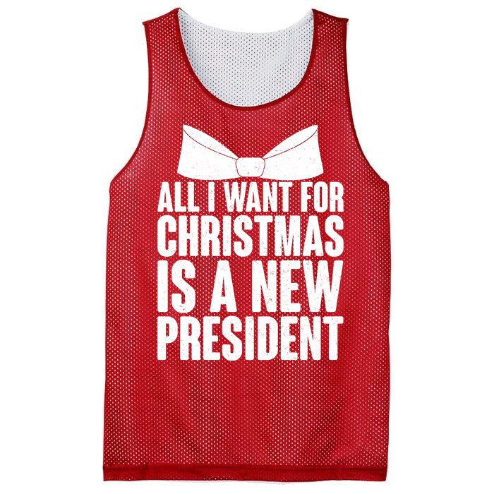 All I Want For Christmas Is A New President Mesh Reversible Basketball Jersey Tank