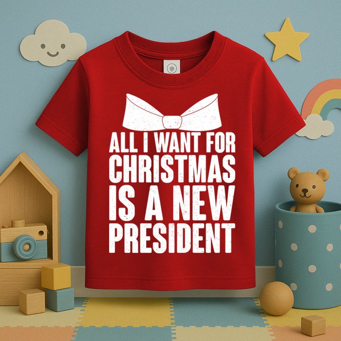 All I Want For Christmas Is A New President Toddler T-Shirt