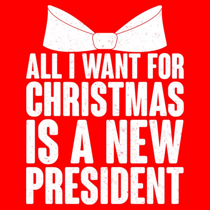 All I Want For Christmas Is A New President Womens T-Shirt