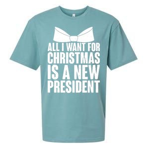 All I Want For Christmas Is A New President Sueded Cloud Jersey T-Shirt