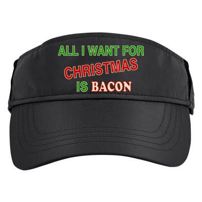All I Want For Christmas Is Bacon Adult Drive Performance Visor