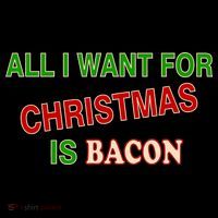 All I Want For Christmas Is Bacon Drawstring Bag