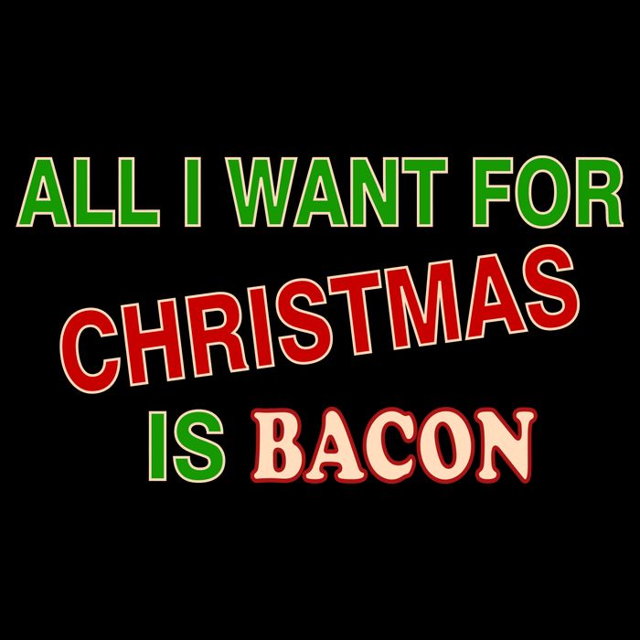 All I Want For Christmas Is Bacon Wool Snapback Cap