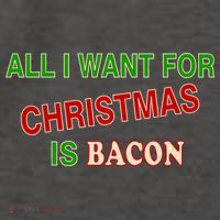 All I Want For Christmas Is Bacon Vector Backpack