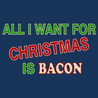 All I Want For Christmas Is Bacon Infant Baby Jersey Bodysuit