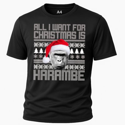All I Want for Christmas is Harambe Ugly Sweater Design Performance Shirt