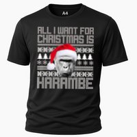 All I Want for Christmas is Harambe Ugly Sweater Design Performance Shirt