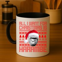 All I Want for Christmas is Harambe Ugly Sweater Design Mug