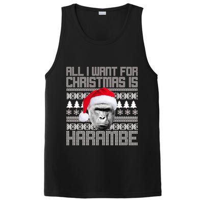 All I Want for Christmas is Harambe Ugly Sweater Design PosiCharge Competitor Tank