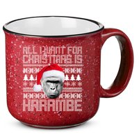 All I Want for Christmas is Harambe Ugly Sweater Design 15oz Campfire Ceramic Mug