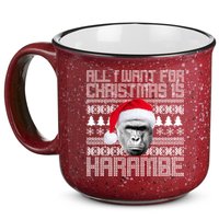 All I Want for Christmas is Harambe Ugly Sweater Design 15oz Campfire Ceramic Mug