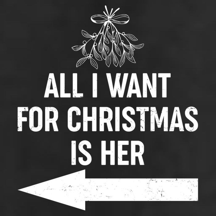 All I Want For Christmas Is Her Matching Couples 11oz C Handle Ceramic Mug