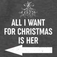 All I Want For Christmas Is Her Matching Couples Vector Backpack