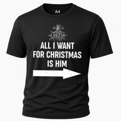 All I Want For Christmas Is Him Matching Couples Performance Shirt