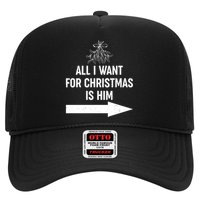 All I Want For Christmas Is Him Matching Couples Hat