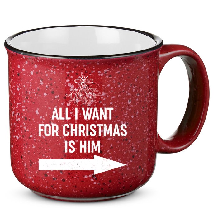 All I Want For Christmas Is Him Matching Couples 15oz Campfire Ceramic Mug