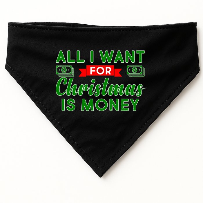 All I Want for Christmas is Money USA-Made Doggie Bandana