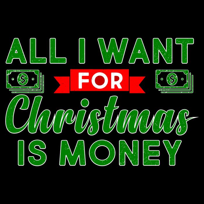 All I Want for Christmas is Money USA-Made Doggie Bandana