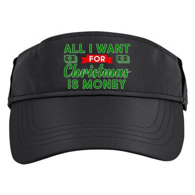 All I Want for Christmas is Money Adult Drive Performance Visor