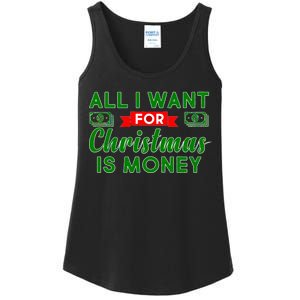 All I Want for Christmas is Money Ladies Essential Tank