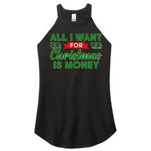 All I Want for Christmas is Money Women's Perfect Tri Rocker Tank