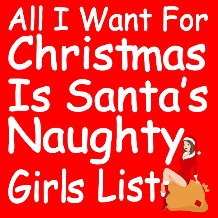 All I Want For Christmas Is Santa's Naughty Girls List USA-Made Doggie Bandana