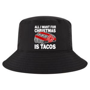 All I Want For Christmas Is Tacos Funny Cool Comfort Performance Bucket Hat