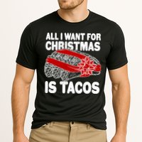 All I Want For Christmas Is Tacos Funny Cooling Performance Crew T-Shirt