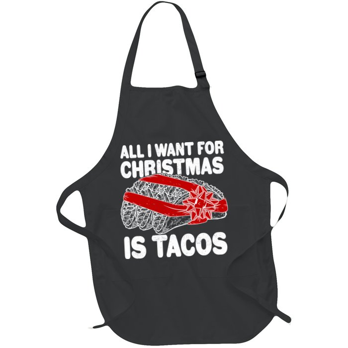 All I Want For Christmas Is Tacos Funny Apron