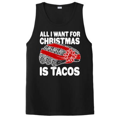 All I Want For Christmas Is Tacos Funny PosiCharge Competitor Tank