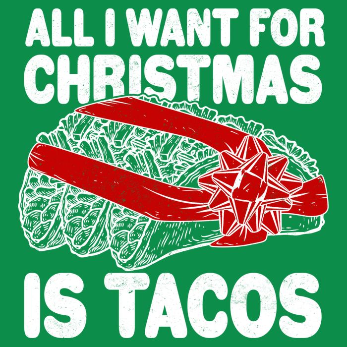 All I Want For Christmas Is Tacos Funny Magnet