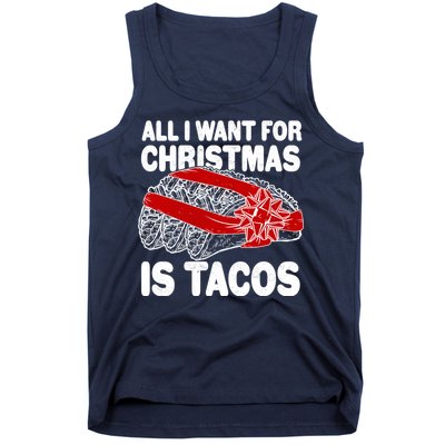 All I Want For Christmas Is Tacos Funny Tank Top