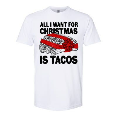 All I Want For Christmas Is Tacos Funny Softstyle CVC T-Shirt