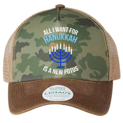 All I Want For Hanukkah Is A New Potus Legacy Tie Dye Trucker Hat