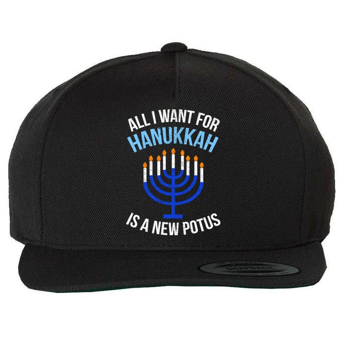 All I Want For Hanukkah Is A New Potus Wool Snapback Cap