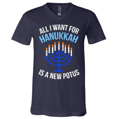 All I Want For Hanukkah Is A New Potus V-Neck T-Shirt
