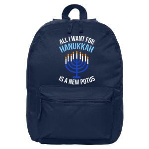 All I Want For Hanukkah Is A New Potus 16 in Basic Backpack