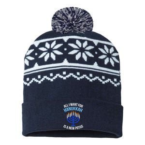 All I Want For Hanukkah Is A New Potus USA-Made Snowflake Beanie