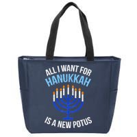 All I Want For Hanukkah Is A New Potus Zip Tote Bag