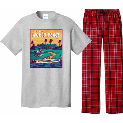 All I Want Is World Peace And Money Pajama Set