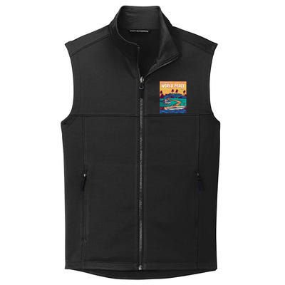 All I Want Is World Peace And Money Collective Smooth Fleece Vest