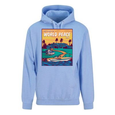 All I Want Is World Peace And Money Unisex Surf Hoodie