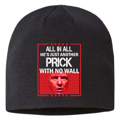 All In All He's Just Another Prick With No Wall Sustainable Beanie