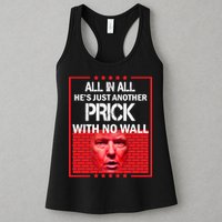 All In All He's Just Another Prick With No Wall Womens Tank Top