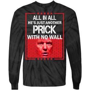 All In All He's Just Another Prick With No Wall Tie-Dye Long Sleeve Shirt