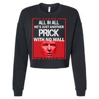 All In All He's Just Another Prick With No Wall Cropped Pullover Crew