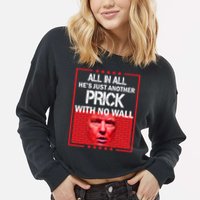 All In All He's Just Another Prick With No Wall Cropped Pullover Crew